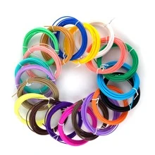 Consommables pour impression 3D PLA haute température fil de diamètre 1,75 mm pour stylo 3D 5 mètres * 20 rouleaux combinaison de couleurs Matériau d'impression 3D convenant pour le stylo d'impression 3D