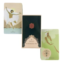 Mystic Seeker's Collection: Premium Black & Red Wax-Sealed Tarot Deck Featuring "The Sun" Archetype For Winter Solstice Divination