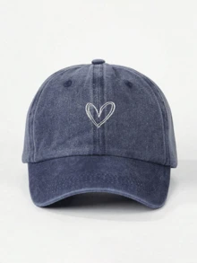 1 buah Topi Baseball Wanita Bordir Hati, Topi Kasual Pelindung Matahari Luar Ruangan yang Dapat Diatur, Cocok untuk Musim Semi, Musim Gugur, Perjalanan, Pantai, Liburan. Topi Matahari Unisex Gaya Y2K - topi baseball - View 23