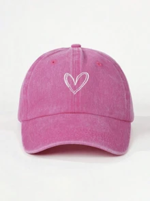 1 buah Topi Baseball Wanita Bordir Hati, Topi Kasual Pelindung Matahari Luar Ruangan yang Dapat Diatur, Cocok untuk Musim Semi, Musim Gugur, Perjalanan, Pantai, Liburan. Topi Matahari Unisex Gaya Y2K - topi baseball - View 14