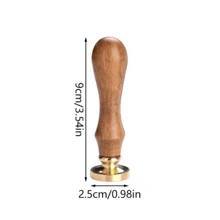 26pcs Floral Wreath & Letter Wooden Handle Stamp Set