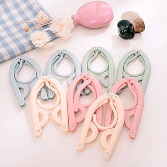 8pcs Collapsible Clothes Hangers - Ultra-Portable Travel Hanging Rack For Underwear And Socks, Space-Saving Folding Drying Rack, Expandable Laundry Organizer For Dorms And Home, Lightweight Durable Hanger System, Compact Closet Solution For Busy Lifestyles, Ideal For Small Apartments, Travel, Office Sets, And Hotel Stays, Non-Slip Grips, Easy Assembly, Keeps Wardrobes Neat And Organized