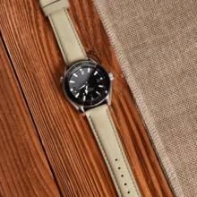 Local Delivery- Christmas Gift Quick Release Leather Watch Bands Genuine Watch Straps For Men Women Top Grain Leather Watch Strap, White Elephant Gifts, Stocking Stuffers For Men, Father's Day Gifts - Gray & Black - 查看 5