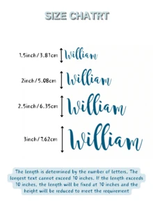 Nhãn dán tên tùy chỉnh, thích hợp cho cốc thủy tinh, hộp quà hoặc sử dụng khác | Nhãn vinyl cá nhân hóa, thích hợp cho thiệp mời phù dâu, quà tặng văn phòng và Ngày Valentine, quà tặng Ngày của Cha, nhãn dán tường. - Nhiều màu - Xem 8