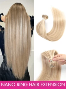 纳米环接发 真人发丝隐形纳米环接发 直发纳米珠接发 50S 冷熔接发 增加发量 - 彩色 - 查看 20