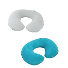 2 件充气 C 型颈枕，办公椅头枕，旅行颈枕，家居旅行配件