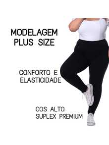 Kit 2 Calça Legging Plus Feminina Academia Suplex Atacado