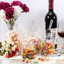 6 Stücke 17cm Mini Transparente Plastiklöffel für die Küche, Multifunktions Mini Eislöffel für Hochzeit, Süßigkeiten, Dessert, Buffet, Eis, Proteinpulver, Kaffee, Tee