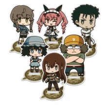 1 Bộ Anime Steins Gate 10Cm Acrylic Đứng,Hashida Itaru,Rintarou Okabe Kurisu Makise Mayuri Shiina Suzuha Amane, Mẫu Gian Hàng Để Bàn Trang Trí Quà Tặng - Nhiều màu - Xem 2