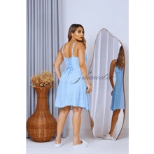 Vestido Floral Versão Curto. Alcinha Elastex Cruzada nas custas TECIDO VESCOLINHO