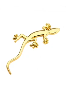 Dekorative Gecko Autoaufkleber, witzige metallisch schwarze Gecko Aufkleber für Karosserie, personalisierter Nummernschild und Heckaufkleber - Verschiedenfarbig - Übersicht 9