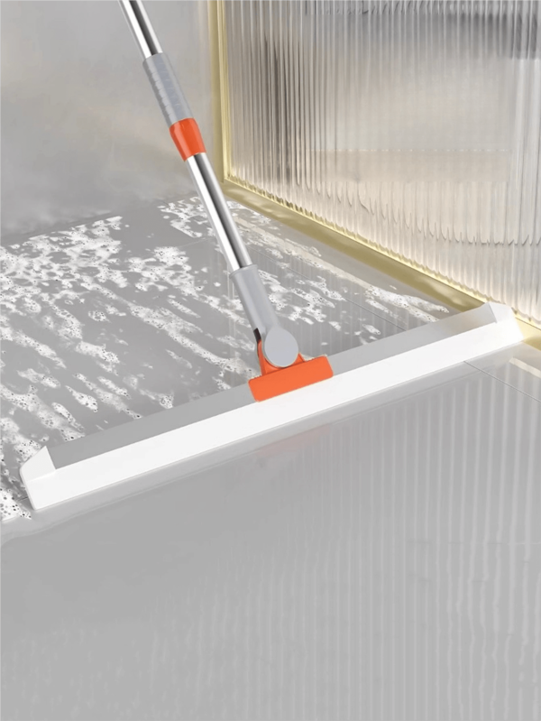 1 pièce Raclette magique de salle de bain extensible 102 cm, balai raclette ménager, balai magique en silicone pour sol de salle de bain, grattoir de fenêtre, pour éliminer l'eau, la poussière, les poils d'animaux de compagnie, raclette de sol Rentrée des classes