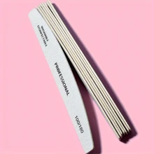 5pcs/10pcs Professional Nail File Sandpaper Strong Thick 100/180 Nail Files Buffer For Manicure Sanding Half Moon Lime Tools