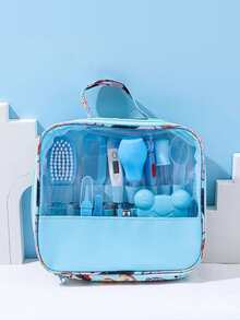 Essential Baby Care Kit For Newborns-Complete Set Nail Hair And Health - Azul - Ver 1