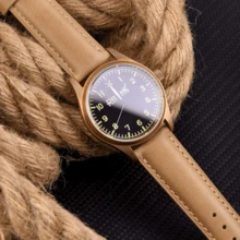 Local Delivery- Christmas Gift Quick Release Leather Watch Bands Genuine Watch Straps For Men Women Top Grain Leather Watch Strap, White Elephant Gifts, Stocking Stuffers For Men, Father's Day Gifts - Saddle Brown & White & Rose Gold - 查看 5