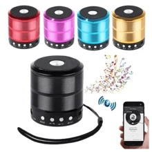 Mini Bocina Speaker Portátil Cilíndrica - Dorado - Ver 5