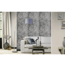 1 Roll Gray Cement Series Concrete Self-Adhesive Wallpaper, Gray Series Decorative PVC Vinyl Wallpaper, Waterproof, Dustproof, Suitable For Themed Events, Restaurants, Living Rooms, Corridors, Decorative Walls, Bedrooms, Bars, 950*45cm/374*17.71 Inch