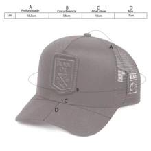 All Black Canvas Cap With Curved Brim And Embroidery For Men - All Black - View 6