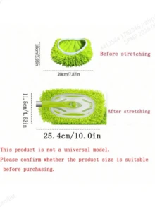 2/4/6/8 件可重复使用绿色拖把垫，适用于 - 可水洗超细纤维干湿拖把垫，与扫地机兼容，非常适合地板和硬木表面清洁 - 黃綠色 - 查看 2