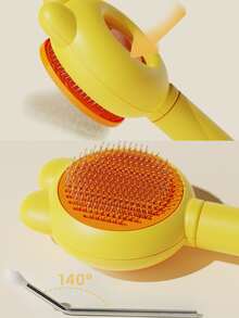 1 件小动物兔毛刷、龙猫梳、按摩顺毛针梳宠物梳、仓鼠梳、猫梳、狗梳，帮助宠物去除浮毛和毛结（颜色随机）