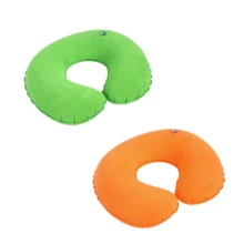2 件充气 C 型颈枕，办公椅头枕，旅行颈枕，家居旅行配件