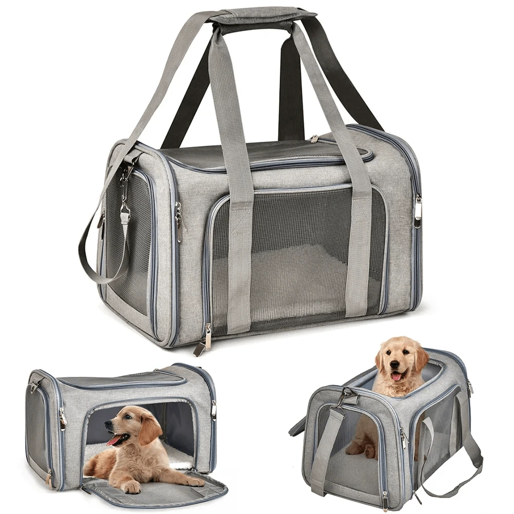 1pc Portable Cat Carrier Bag, Foldable Pet Tote With Breathable Mesh, Suitable For Small Dogs And Cats Cat Carrier Cat Bag