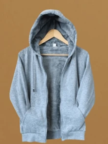 Women's Sweatshirt Simple Casual Party Pocket Zipper Drawstring - Bạc - Xem 5