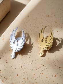 1 件男女通用复古凤凰胸针，金色饰面不锈钢翻领别针，时尚优雅的正式配饰，休闲精致的装饰，适合作为送给男朋友/女朋友、丈夫的生日礼物，父亲节和情人节礼物，万圣节礼物 - 彩色 - 查看 9