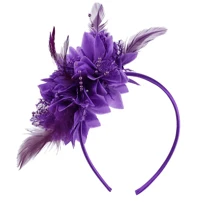 1 pièce Fascinators chapeaux pour femmes chapeau de thé Kentucky Fascinators serre-tête chapeaux de course Derby chapeaux de mariage fleur plumes pince à cheveux