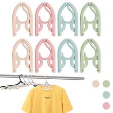 8个可折叠衣架 - 超便携旅行衣架，可悬挂内衣和袜子，节省空间的折叠晾衣架，可扩展的洗衣收纳架，适用于宿舍和家庭，轻便耐用的衣架系统，紧凑的衣柜解决方案，适合忙碌的生活方式，是小型公寓、旅行、办公室和酒店住宿的理想之选，防滑手柄，易于组装，保持衣柜整洁有序。 - 彩色 - 查看 4