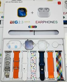 10-In-1 S9Ultra Smart Watch Set Includes Bluetooth Earphones And 7 Colorful Interchangeable Straps. Tracks Steps, Heart Rate, Sleep, Calories & More. Stylish And Waterproof, Perfect For Fitness, Daily Wear, Or Gifting. Compatible With IOS & Android Devices. - trắng - Xem 1