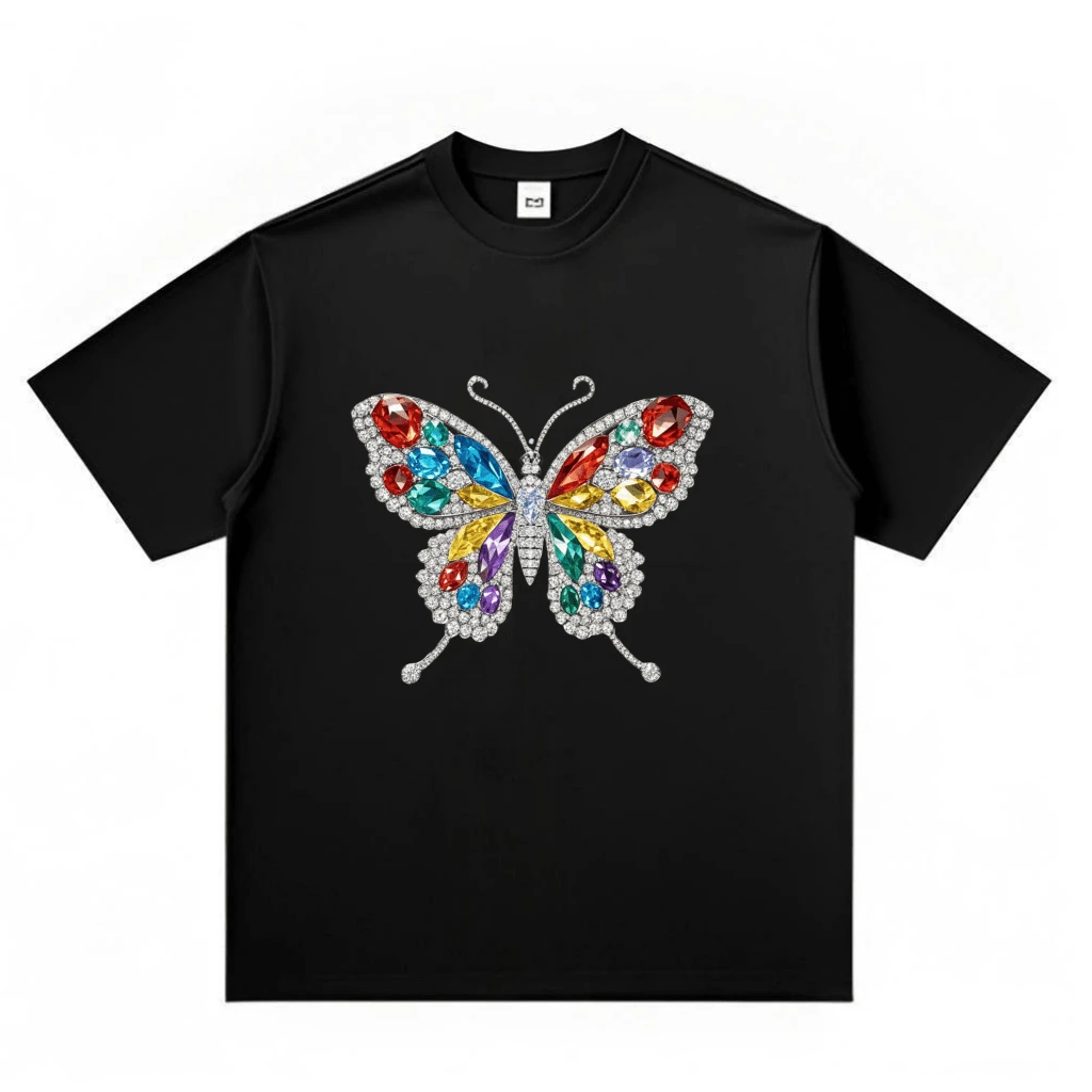 MX | edición limitada | Camiseta de manga corta holgada con estampado de moda para mujer| Diseño exquisito | Esencial para el verano | Fácil de combinar, muestra tu estilo |mex - Negro - Ver 1