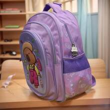 Nuevo modelo de mochila escolar con CarpiBarra. Mochila  para niños y niñas de guardería, mochila infantil con dibujos animados ultraligera y anti-carga. - Azul - Ver 2