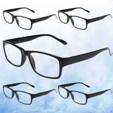 5pcs Glasses,Unisex Square Plastic Computer/Gaming/TV/Mobile Phone Glasses, Reduce Eye Fatigue, Light Glasses, Glasses For Women Men, Anti Eyestrain
