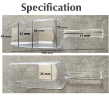 6 Stücke 17cm Mini Transparente Plastiklöffel für die Küche, Multifunktions Mini Eislöffel für Hochzeit, Süßigkeiten, Dessert, Buffet, Eis, Proteinpulver, Kaffee, Tee
