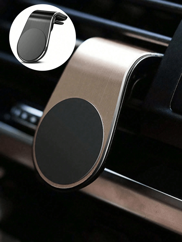 1pc L-Shaped Magnetic Car Phone Holder, Universal Vertical & Horizontal Vent Mount For Cell Phone & Tablet Compatible With IPhone, Android Phone, Gift For Birthday, Family, Friends For Summer Air Vent Phone Holder, Car Accessories