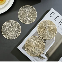 8pcs PVC Cup Coasters, For Kitchen Tables, Indoor/Outdoor, Washable, Heat Resistant, Wipe Clean, Suitable For Camping, Holiday, Wedding, Party
