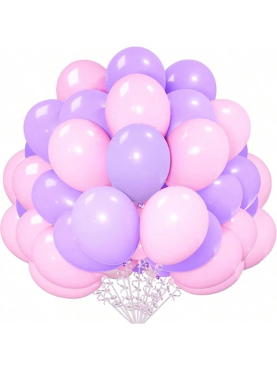 20/40pcs 10in Pink & Purple Latex Balloons, Suitable For Theme Weddings, Graduation Birthdays, Parties, Engagements, School Ceremonies, Bridal Showers, Balloon Parties, Photo Backdrop, Outdoor Events, Photo Props, Decorations