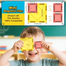 4-8 Years Old Children's Magnetic Building Blocks, Preschool Toys, Magnetic Construction Toys, STEM Outdoor Kids Toys, Gifts For Boys And Girls Over 3 Years Old, Pocket-Sized Mini Blocks, Classroom Essential, Random Colors