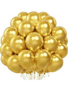 50/132 pezzi Set di palloncini metallici dorati da 5/10/12/18 pollici per ghirlanda arco fai-da-te, set di palloncini in lattice per feste di compleanno, matrimoni, fidanzamenti, addio al nubilato, natale, ringraziamento e altre occasioni speciali