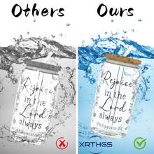 XRTHGS XRTHGS 4PCS/SET UV DTF Cup Wraps Bible Verse Style Self-Adhesive Sticker For Coffee Cups, Water Bottles, Home Decor, Laptops And Refrigerator DIY Crafts(Glass Not Included), School Supplies,Back To School
