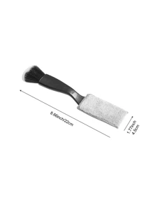 Cepillo de limpieza multifuncional para ranuras de coche, cepillo de limpieza de doble cabezal para oficina, hogar, rejillas de ventilación de coche, detalles interiores, herramienta de plumero de cerdas suaves