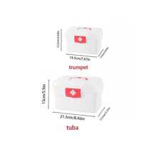 1pc Storage Box, Household & Dormitory Portable Large Capacity Container For Medicine And Supplies, Small First Aid Kit For Home Use