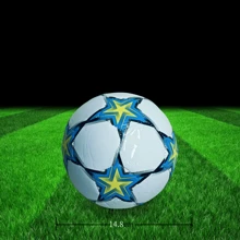 2# Modna kolorowa piłka nożna, odpowiednia dla uczniów uprawiających sporty na świeżym powietrzu