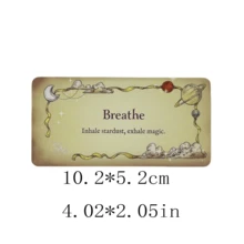 女性天体灵感系列：高级星光神谕卡，包含宇宙城堡意象和“吸入星尘”的冬至冥想箴言 - 彩色 - 查看 4