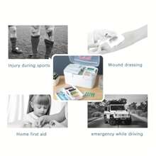 1pc Storage Box, Household & Dormitory Portable Large Capacity Container For Medicine And Supplies, Small First Aid Kit For Home Use