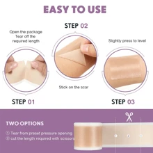Invisible Silicone Scar Care Patch - Odorless, Portable And Freely Adjustable, Easy-To-Apply Body Scar And Blemish Covering, Skin Care Tool