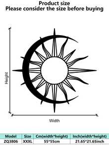 1 件工业风格铁艺艺术壁挂，经防锈处理，哑光黑色几何线条，抽象艺术，万圣节和开斋节的家居装饰