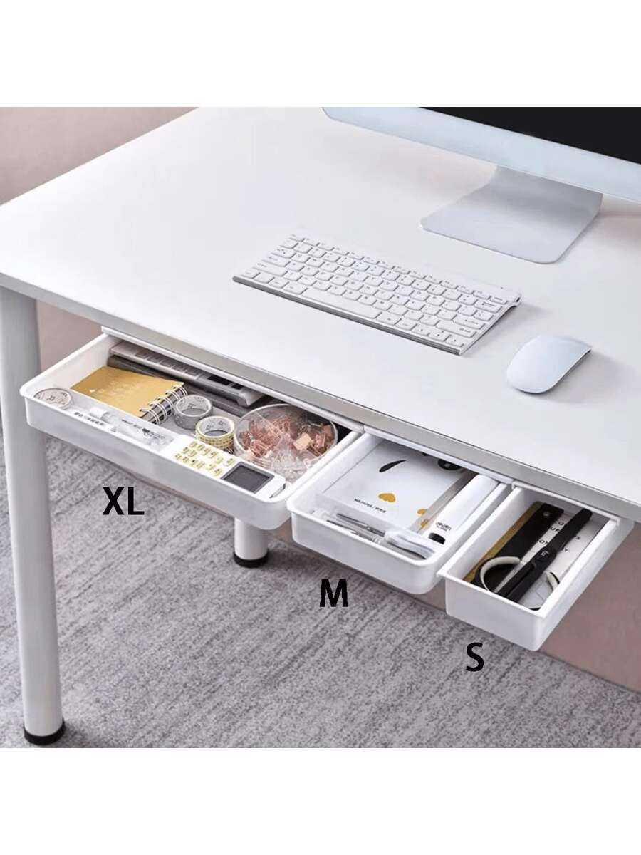 Romantic House Hidden Wall Hanging Drawer Type Drawer Box For Household Non-Perforating Cosmetic Brush Box For Office Stationery Storage Box,School Supplies,Back To School