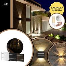 Kit 3 Arandelas 2 Frisos com Lâmpadas LED G9 - Facho Duplo Interno e Externo - Luminária de Parede para Muro, Piscina, Jardim e Corredor - Preto, Branco ou Marrom - Branco - Visão 6